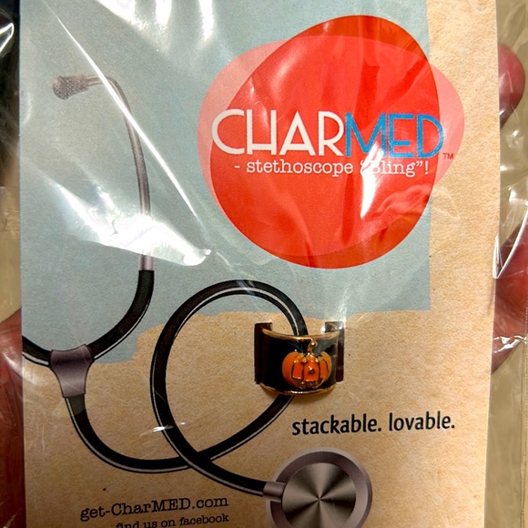 Accessories - CharMED pumpkin stethoscope bling 🩺